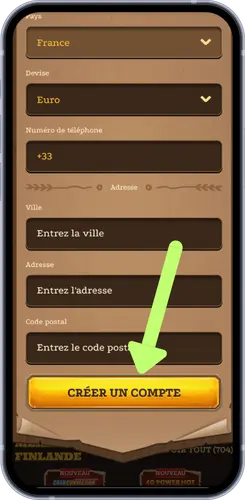 Finalisation du formulaire d’inscription Lizaro