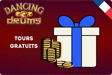 Bonus Tours Gratuits Dancing Drums avec cadeau et pièces d’or